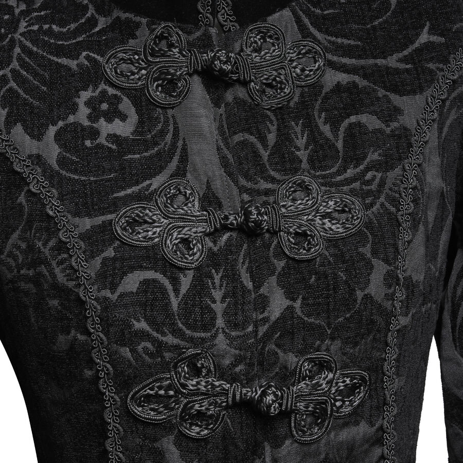 photo n°14 : Manteau long femme gothic brocard noir