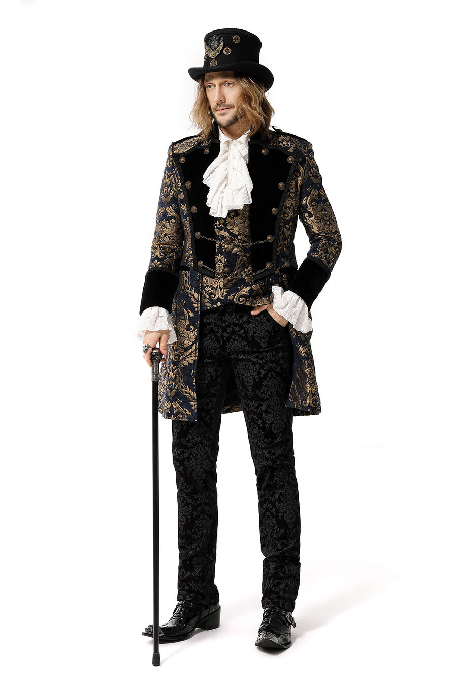 photo n°7 : Manteau royaliste beu en velours pour homme