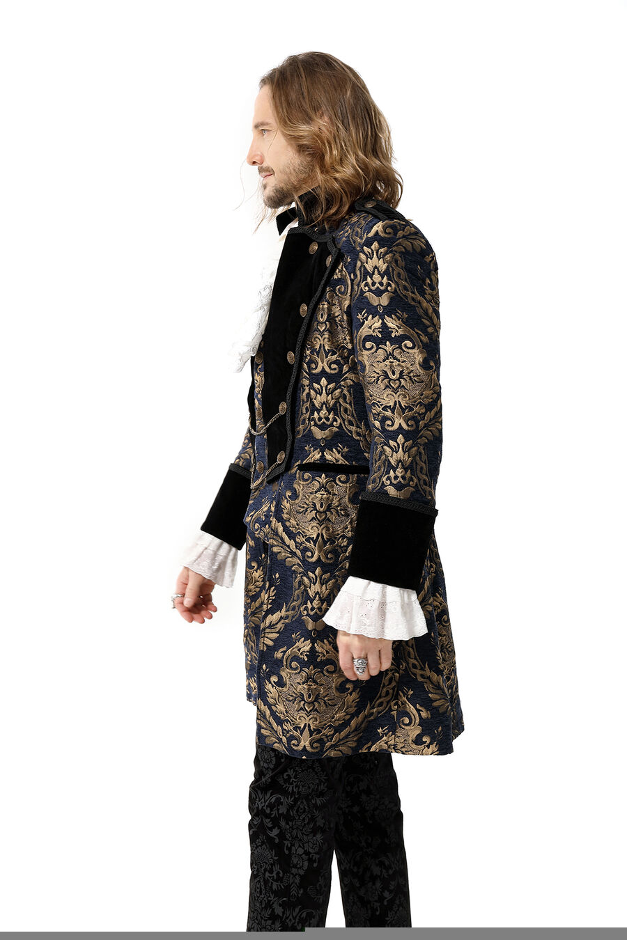 photo n°8 : Manteau royaliste beu en velours pour homme