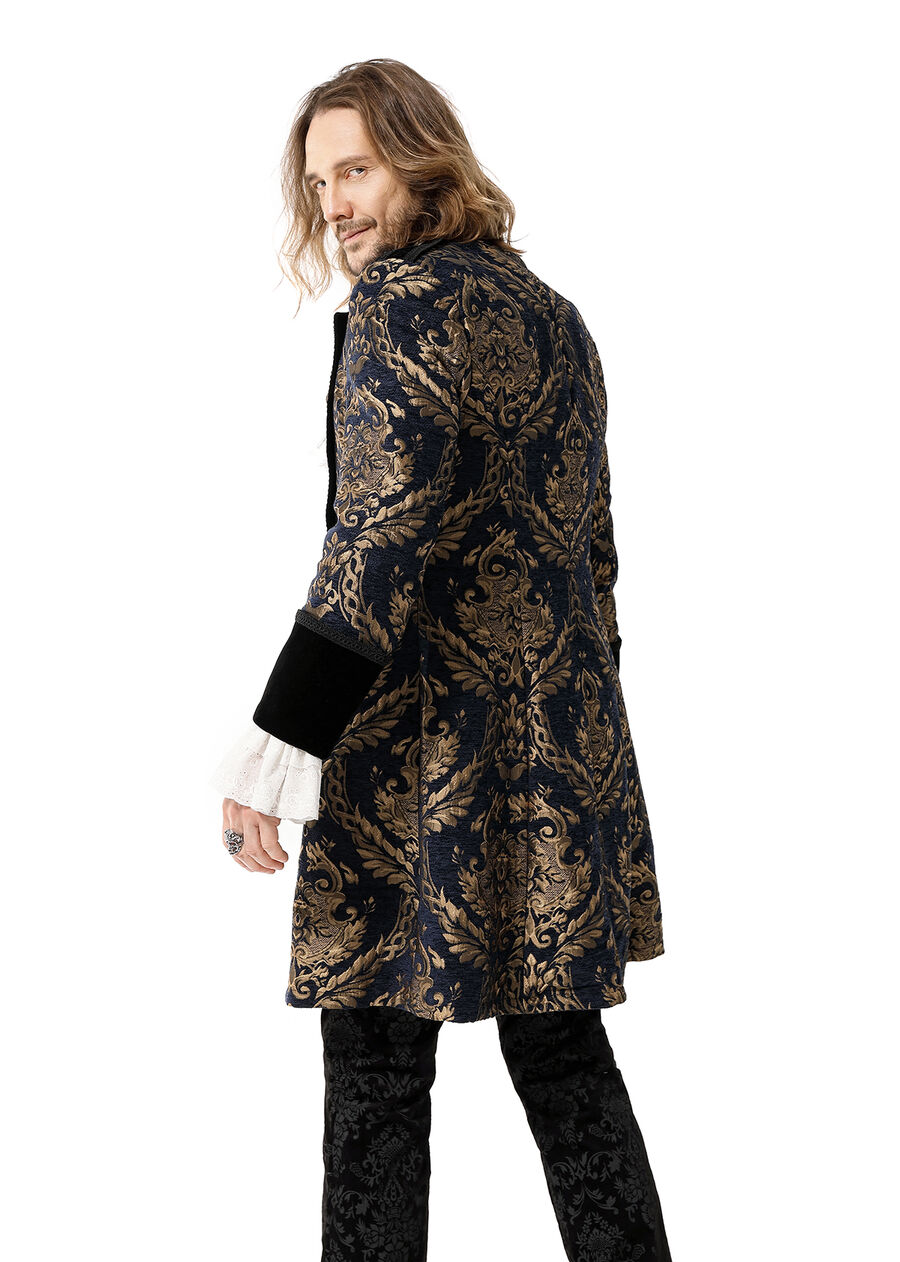 photo n°4 : Manteau royaliste beu en velours pour homme