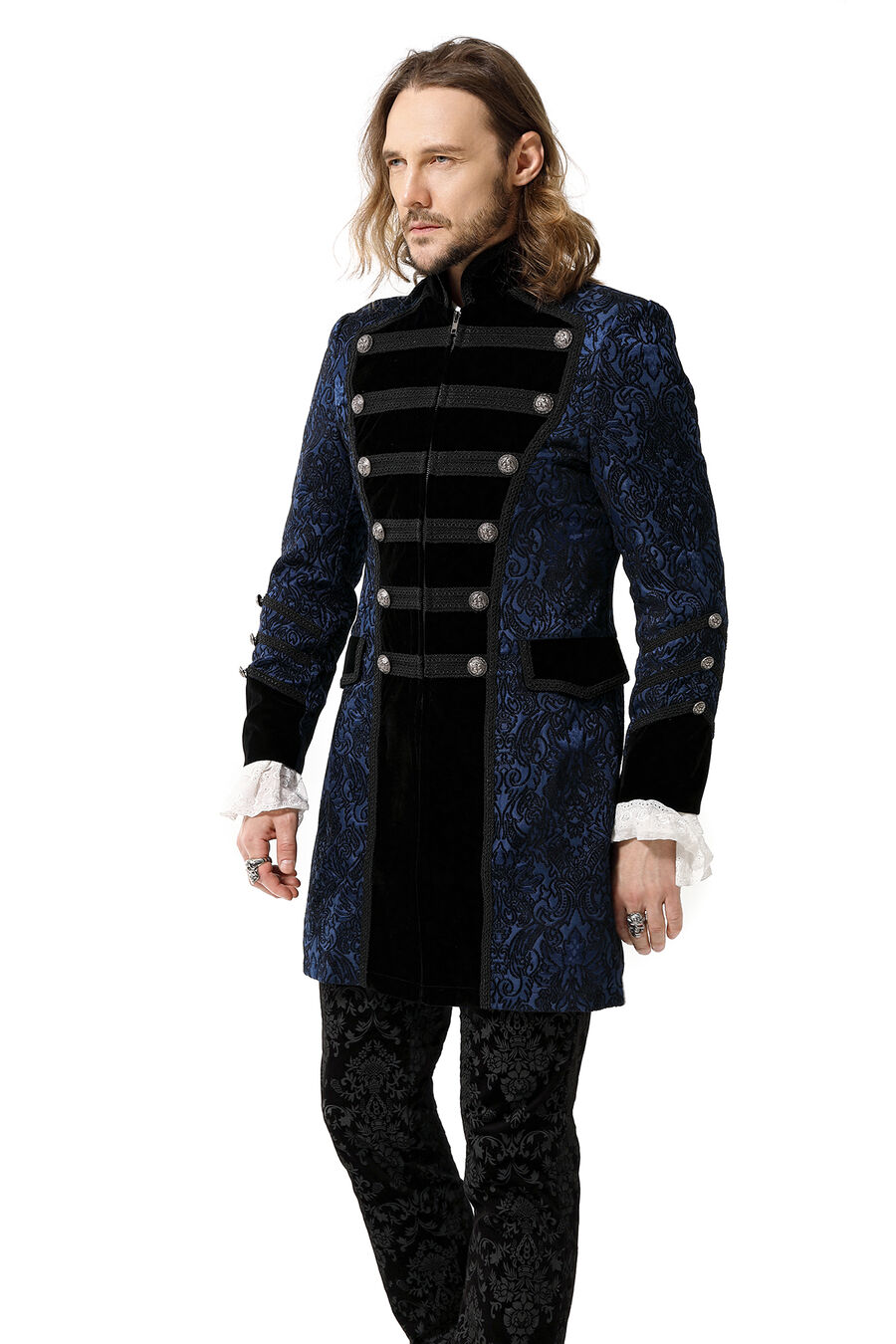 photo n°8 : Manteau brocard bleu gothique