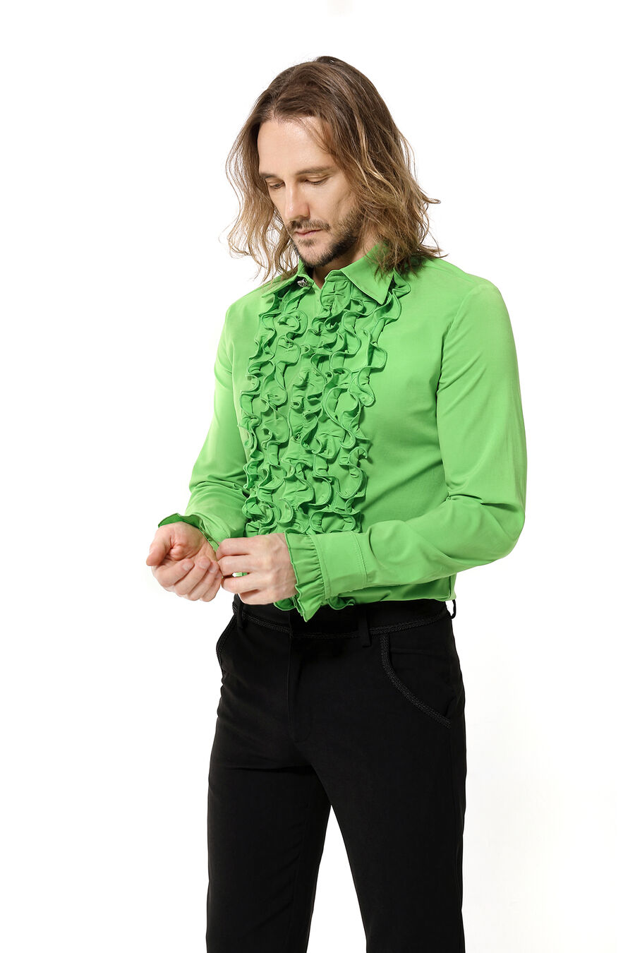 photo n°3 : chemise homme jabot disco rock