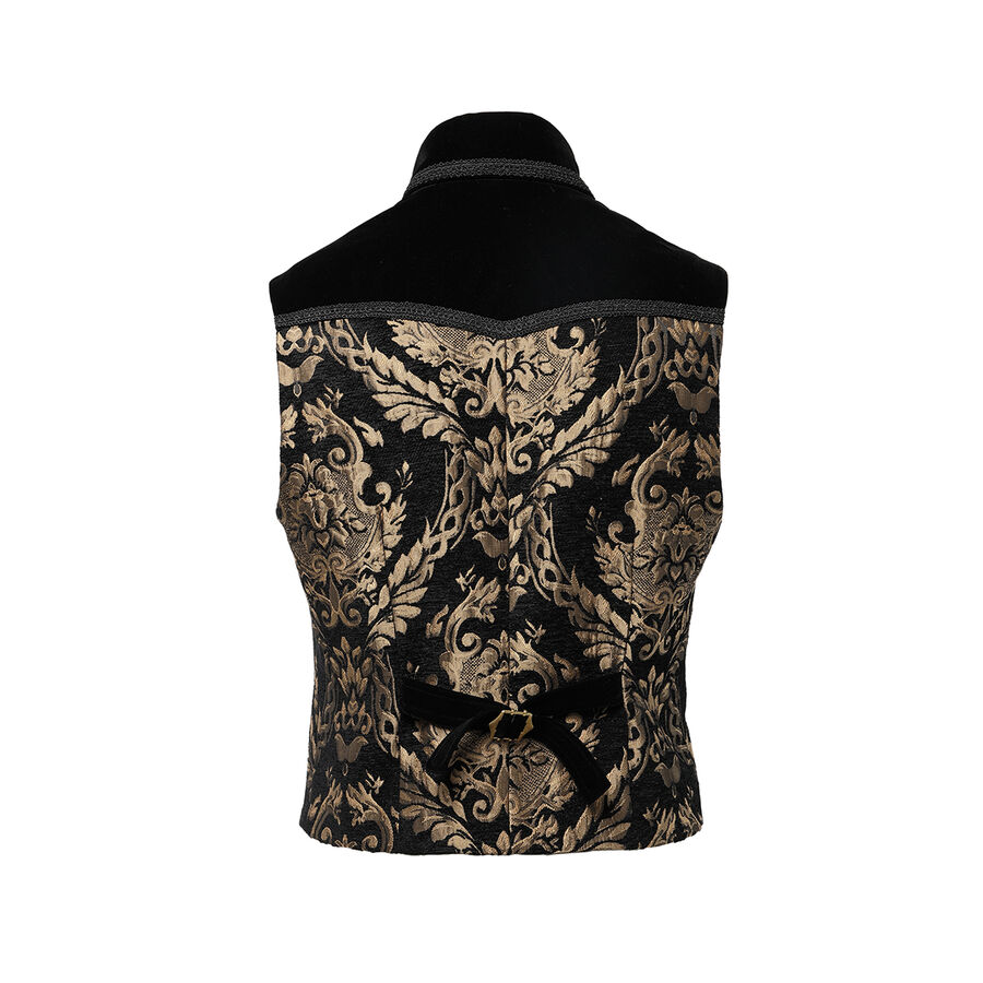 photo n°7 : Gilet Homme Gothique Steampunk Victorien Brocard gold