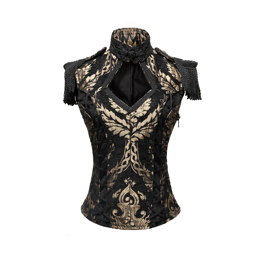 photo n°4 : gilet femme jacquard style baroque