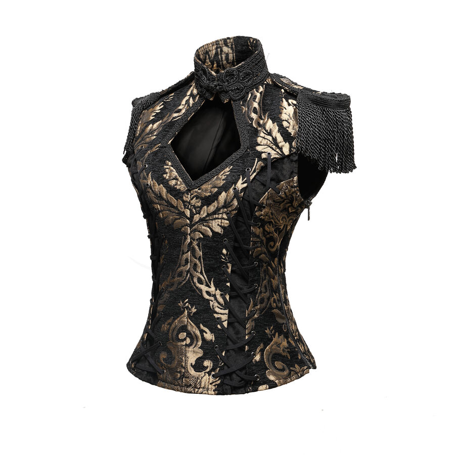 photo n°5 : gilet femme jacquard style baroque