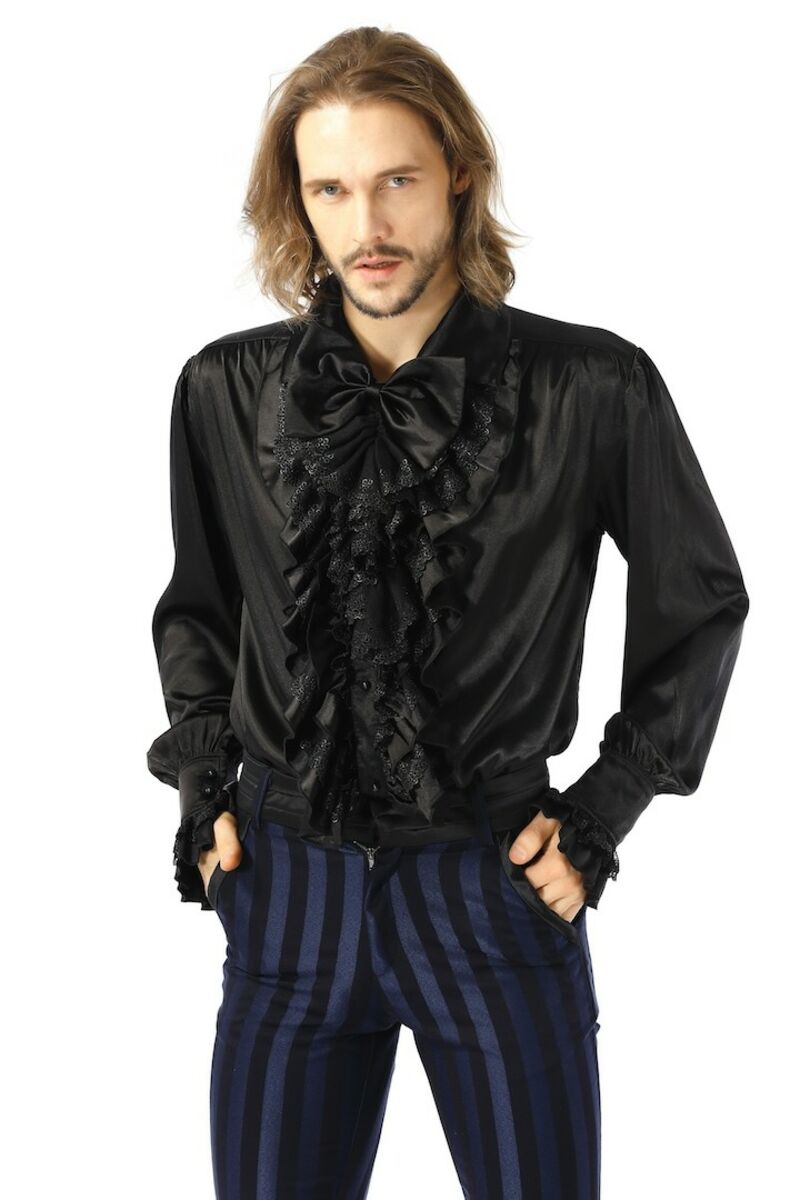 photo n°7 : Chemise gothique noir aristocrate