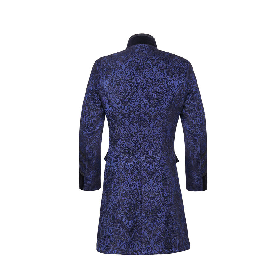 photo n°2 : Manteau brocard bleu gothique