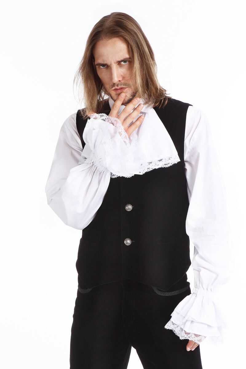 photo n°2 : Gilet Homme Gothique Steampunk Victorien Velours