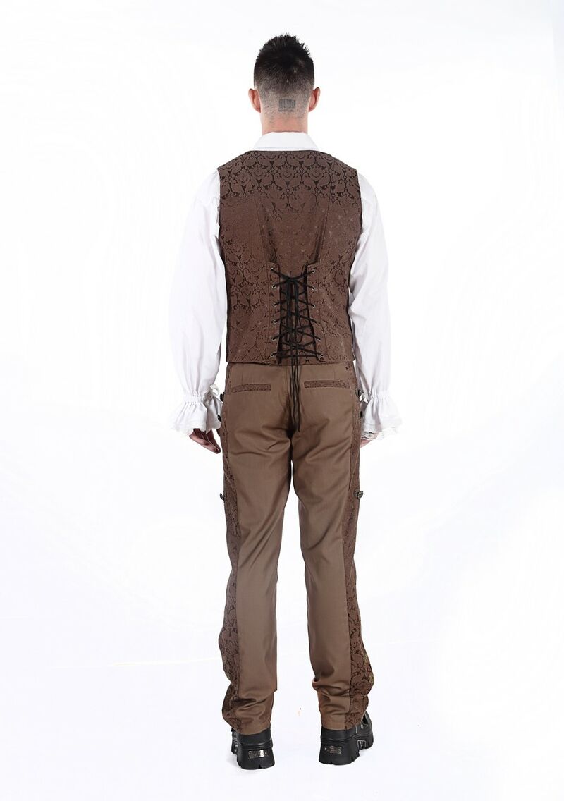 photo n°4 : Gilet Homme Gothique Steampunk Victorien Lacé style pentagramme