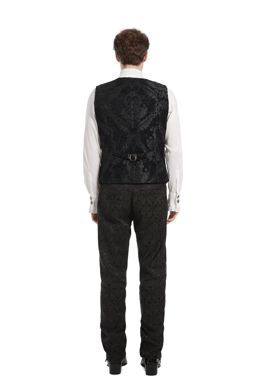 photo n°4 : Gilet Homme Gothique Steampunk Victorien Brocard black