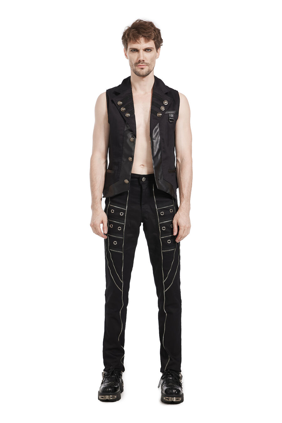 photo n°6 : Pantalon Homme Gothique Punk Lace métal