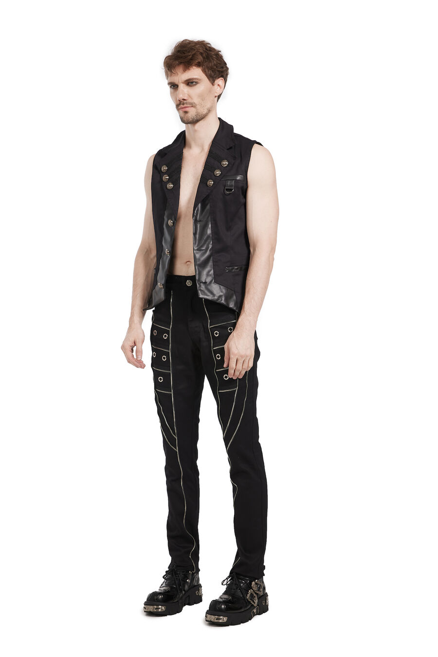 photo n°7 : Pantalon Homme Gothique Punk Lace métal