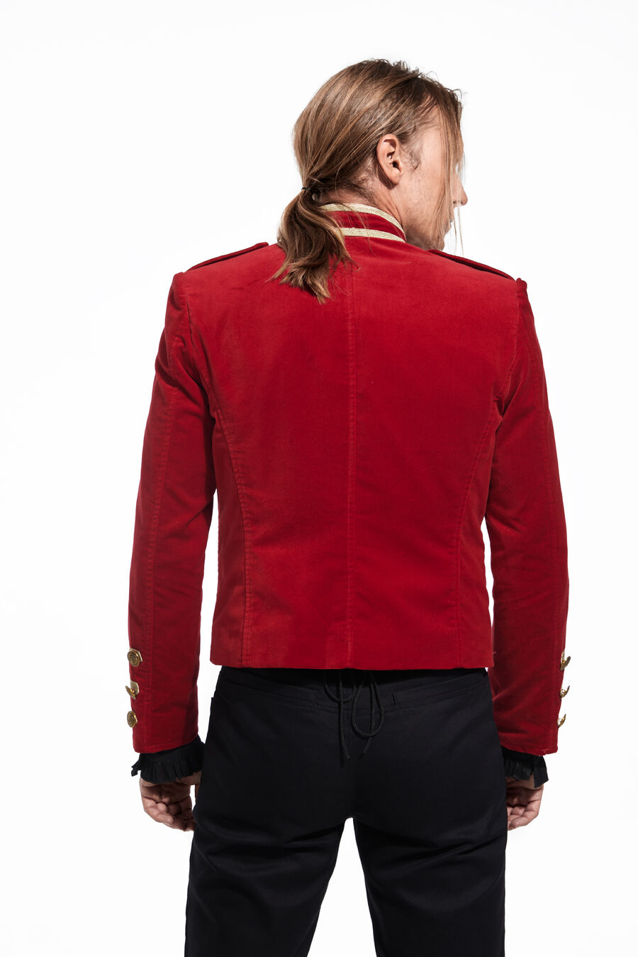 photo n°3 : Veste officier homme velours liseré dorures  pentagramme