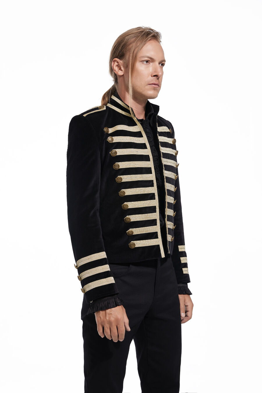 photo n°2 : Veste officier homme velours liseré dorures  pentagramme