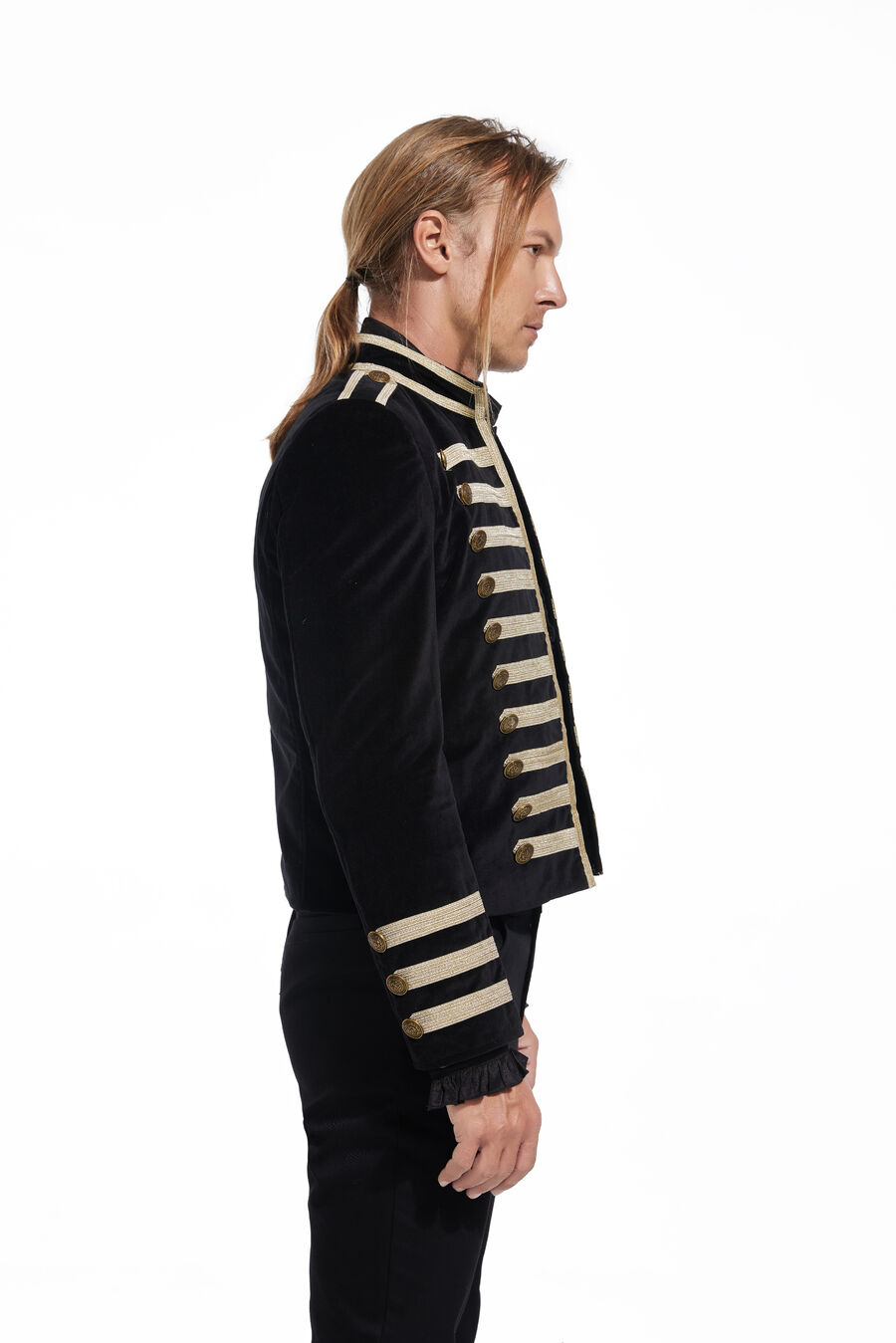 photo n°3 : Veste officier homme velours liseré dorures  pentagramme