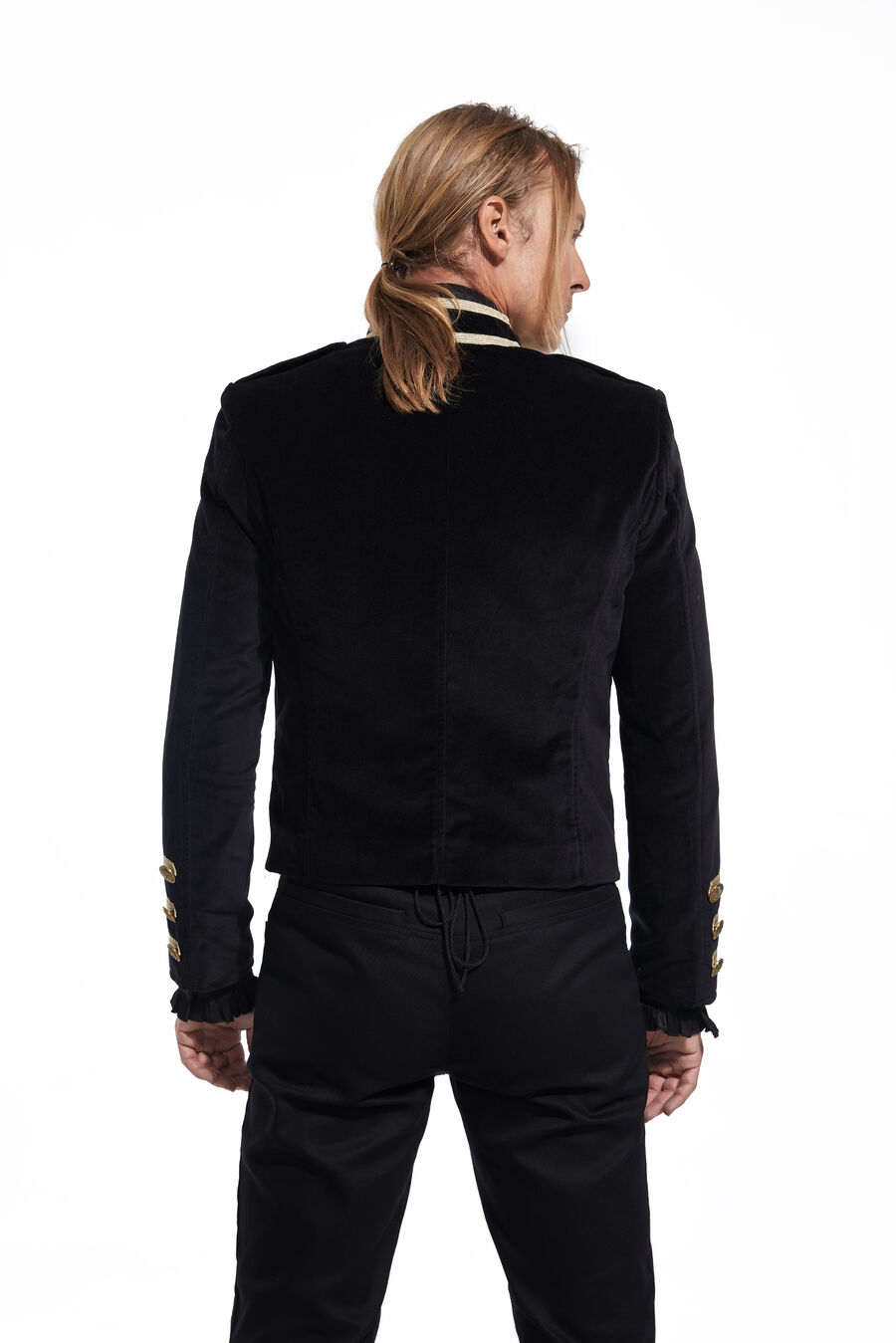 photo n°4 : Veste officier homme velours liseré dorures  pentagramme