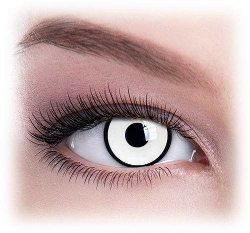 Lentille blanche contour noir