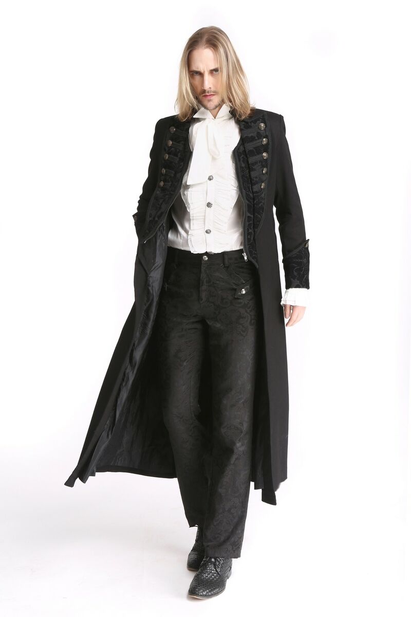 photo n°2 : Long manteau noir gothique pour homme