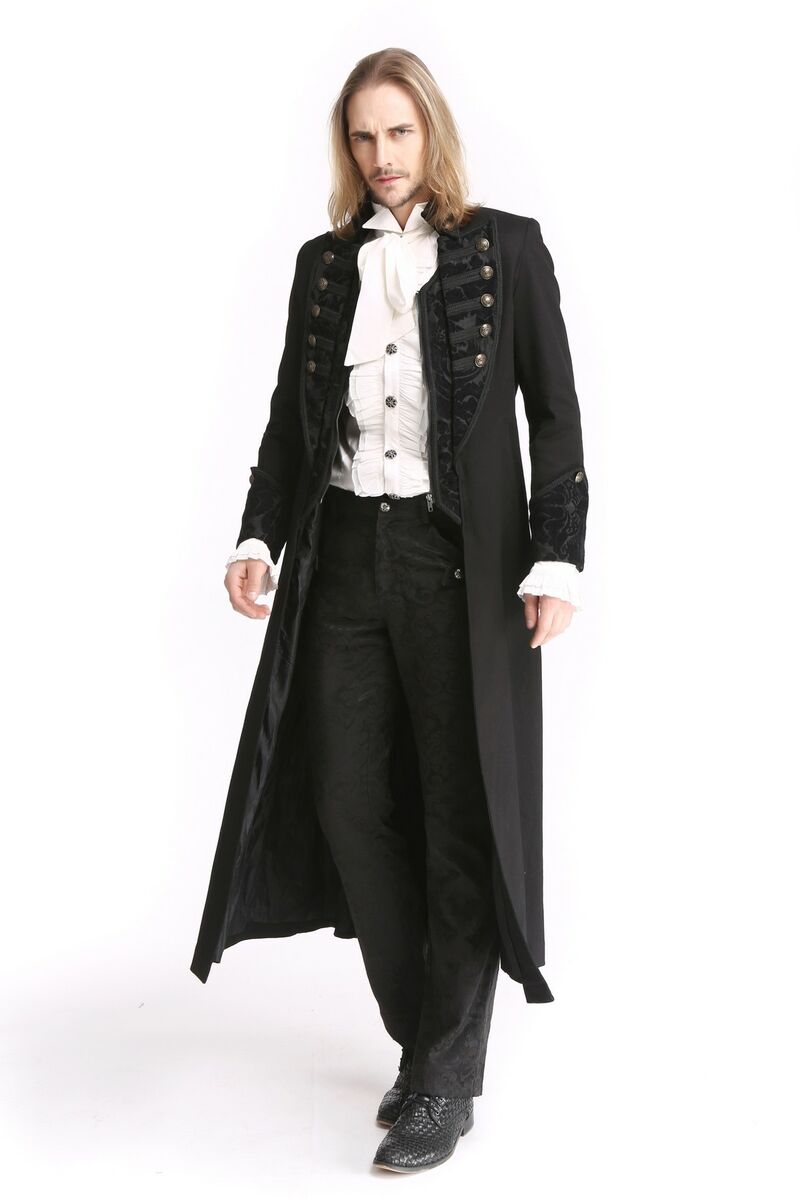 photo n°3 : Long manteau noir gothique pour homme