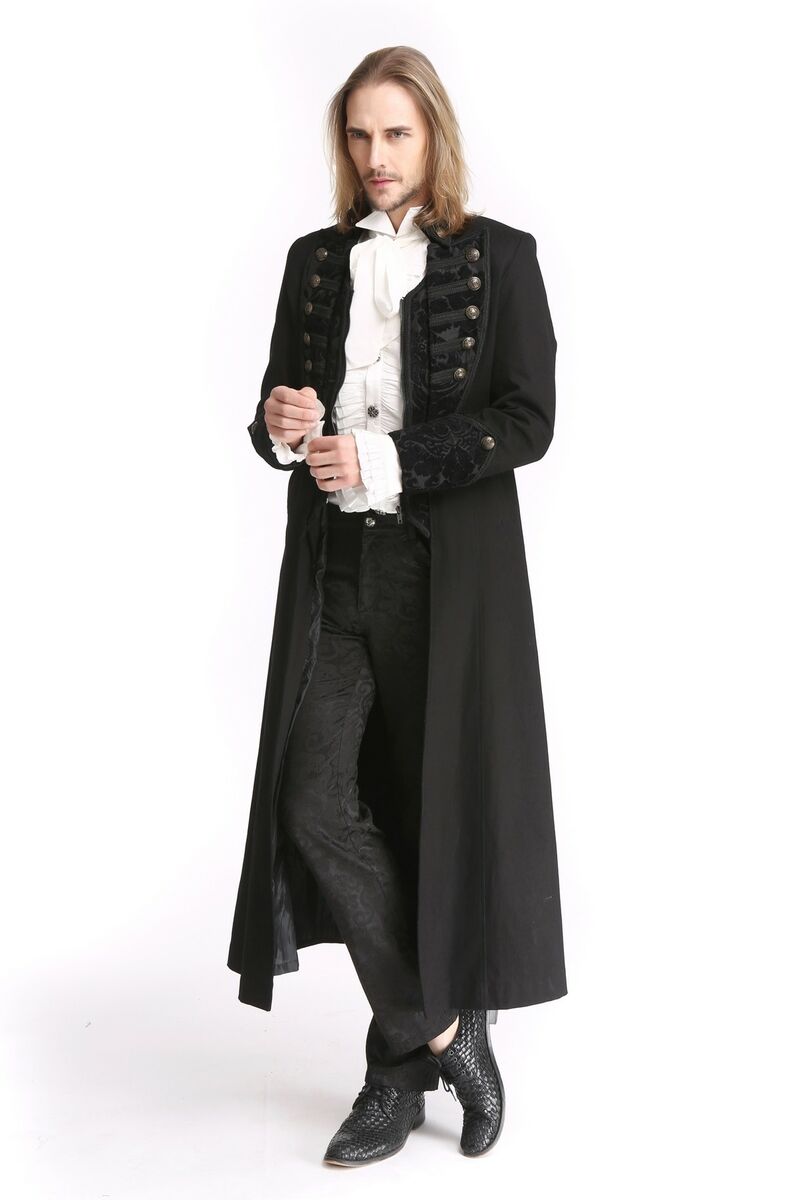 photo n°4 : Long manteau noir gothique pour homme