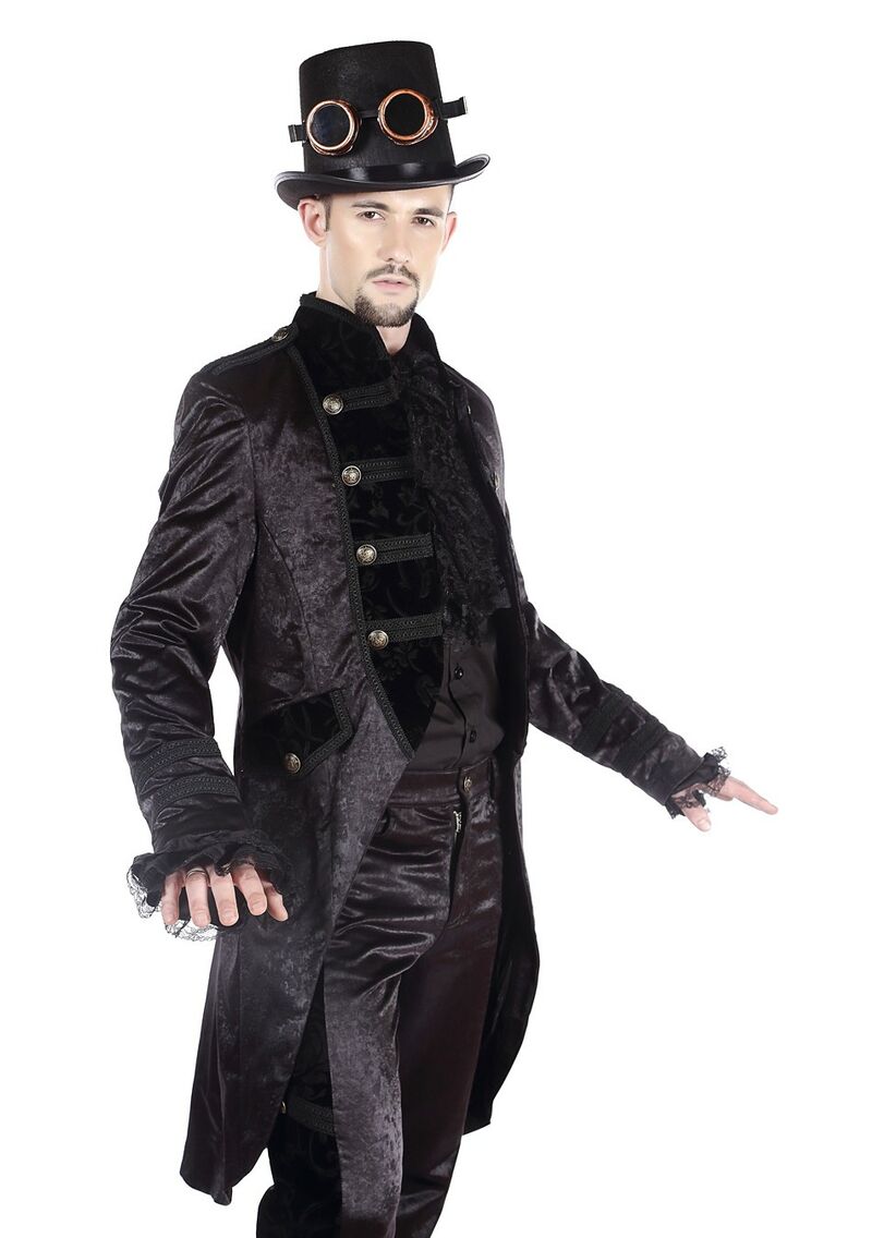 photo n°3 : Manteau gothique aristocrate mi-long pour homme