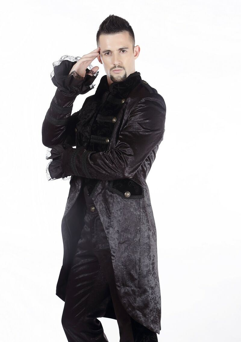 photo n°6 : Manteau gothique aristocrate mi-long pour homme