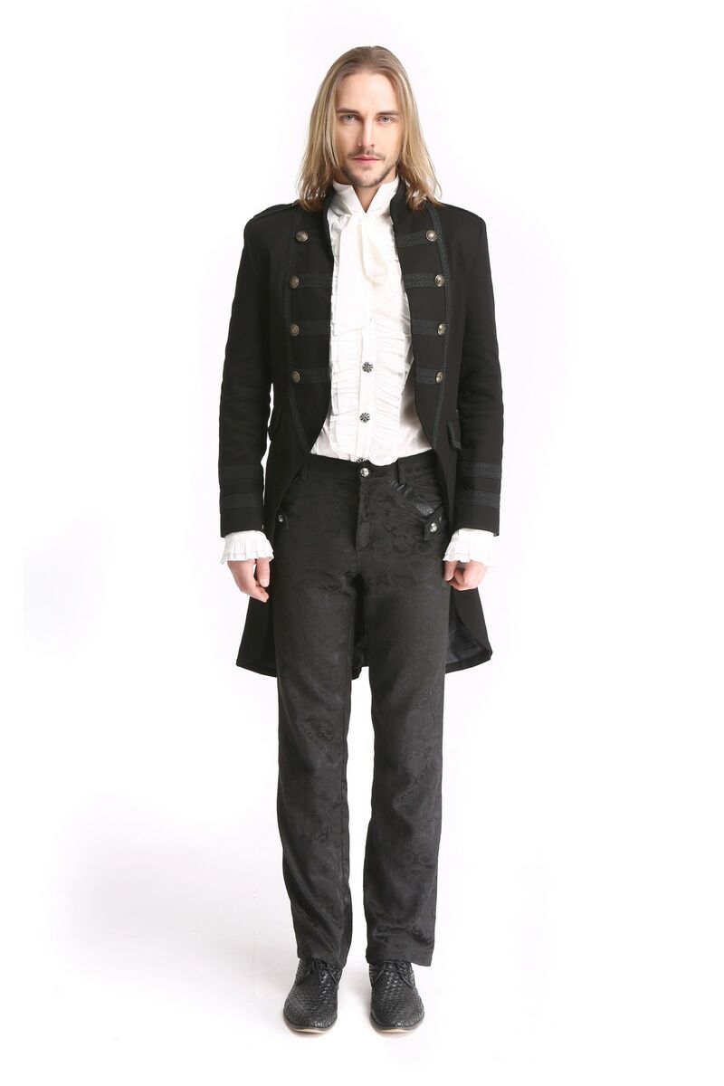 photo n°2 : Manteau gothique aristocrate mi-long pour homme