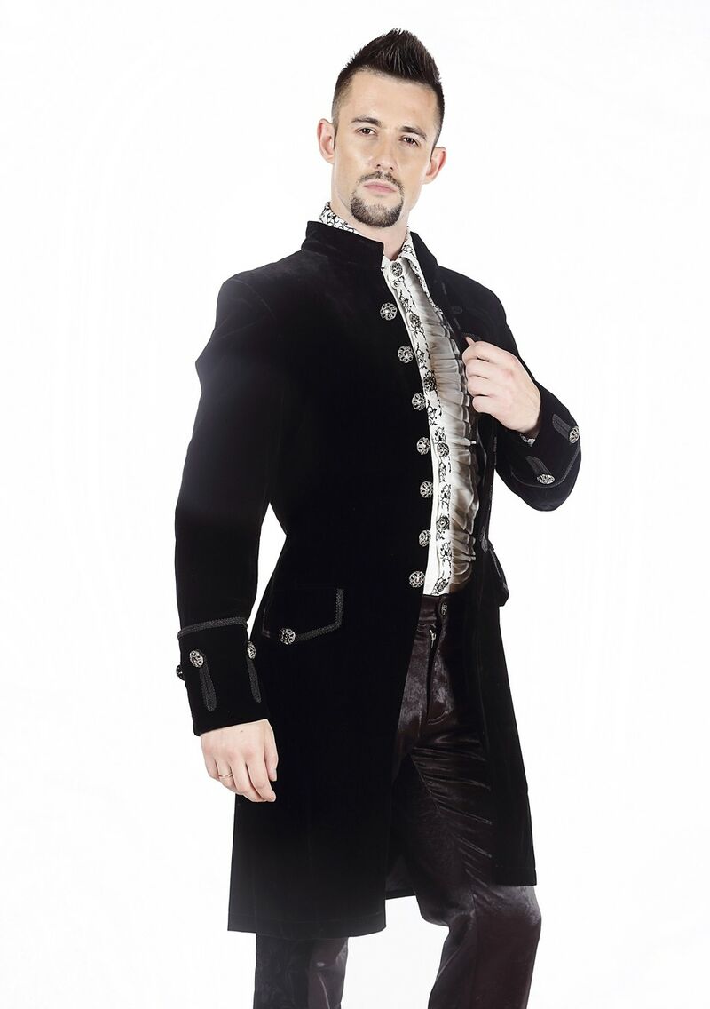 photo n°2 : Manteau Homme Gothique Aristocrate Victorien Noir