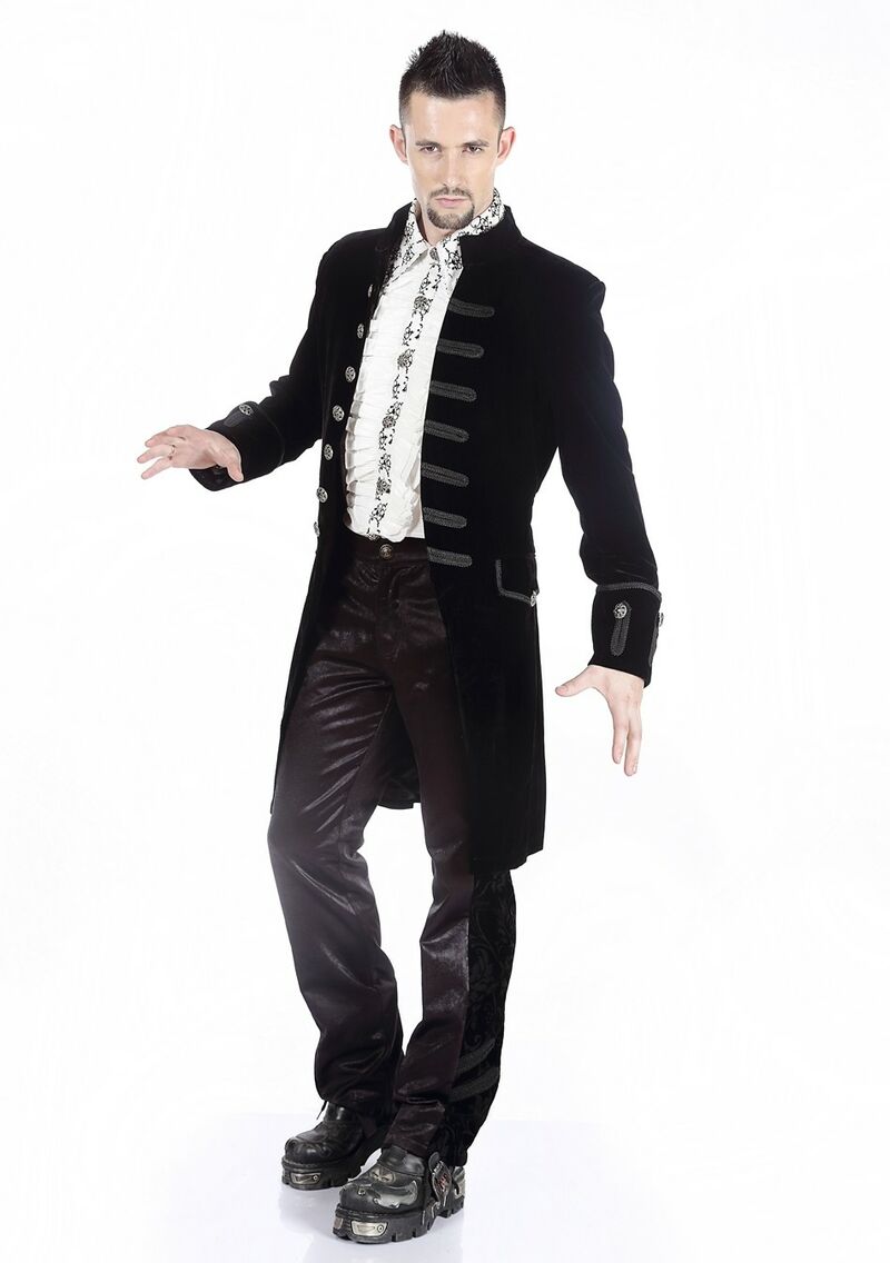 photo n°3 : Manteau Homme Gothique Aristocrate Victorien Noir