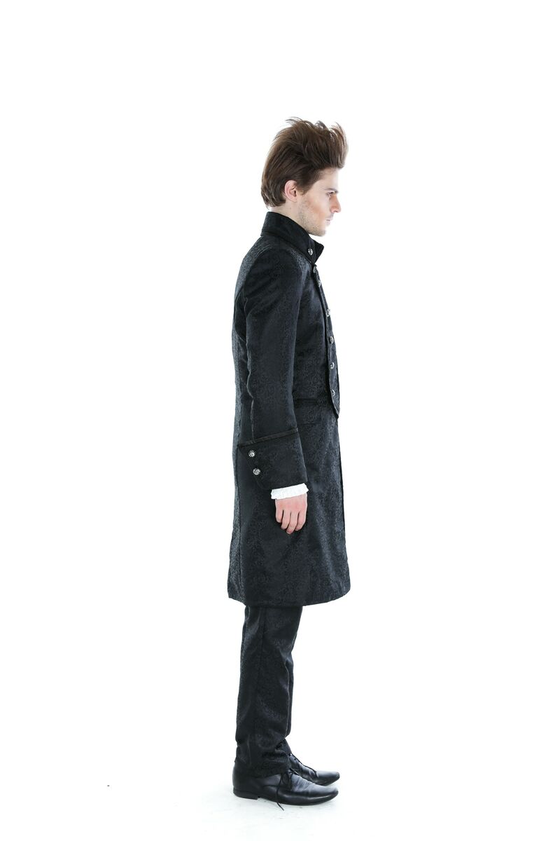 photo n°5 : Manteau long noir gothique aristocrate homme