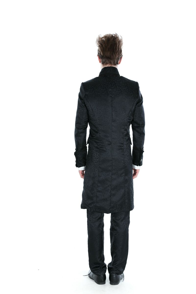 photo n°6 : Manteau long noir gothique aristocrate homme