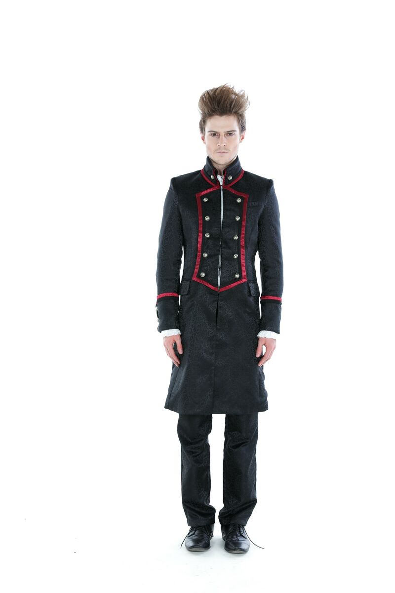 photo n°3 : Manteau long rouge gothique aristocrate homme