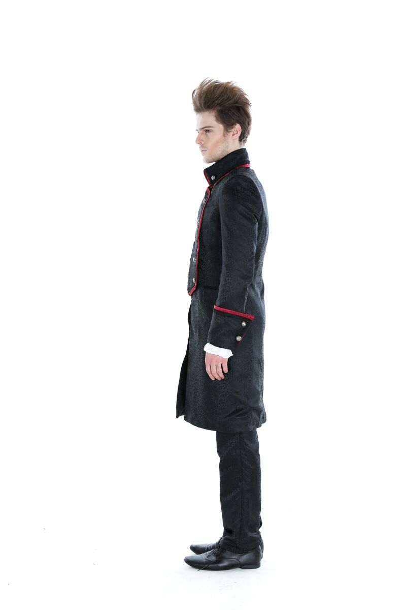 photo n°4 : Manteau long rouge gothique aristocrate homme