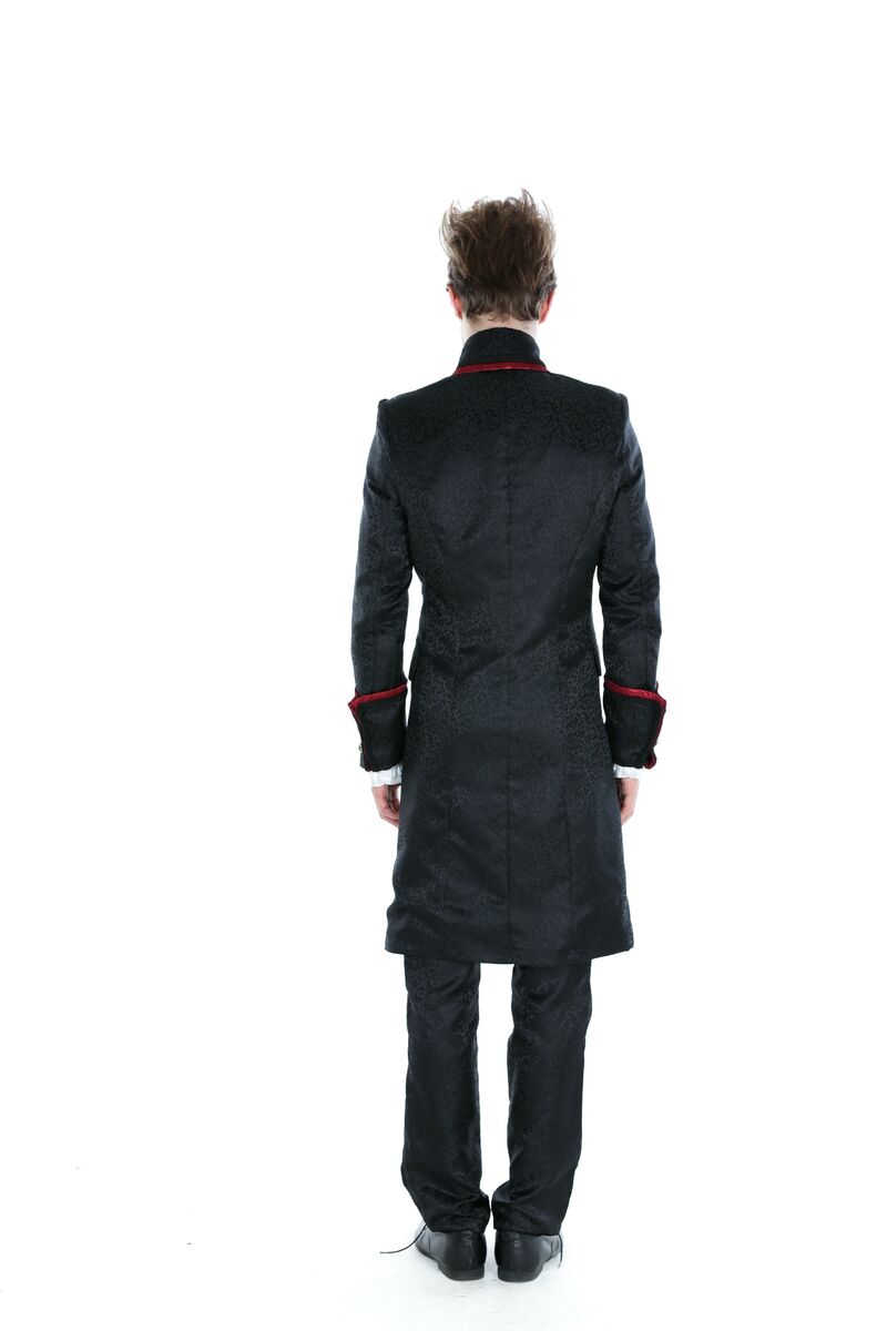 photo n°5 : Manteau long rouge gothique aristocrate homme
