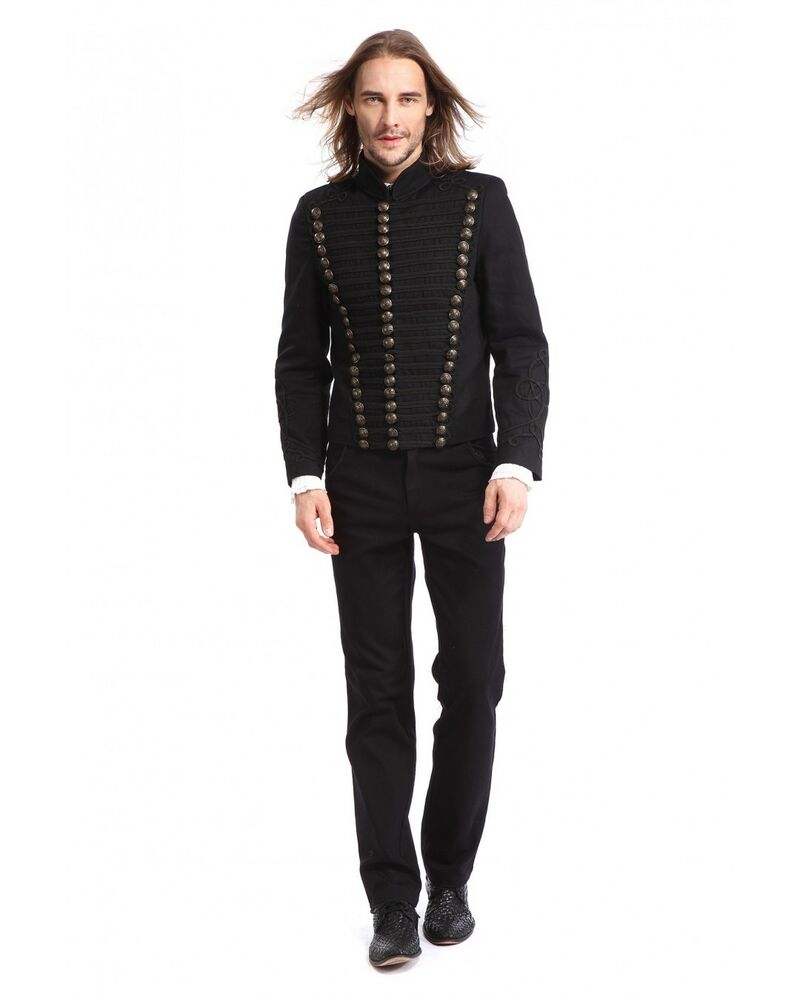 photo n°2 : pantalon gothique noir style officier pour homme