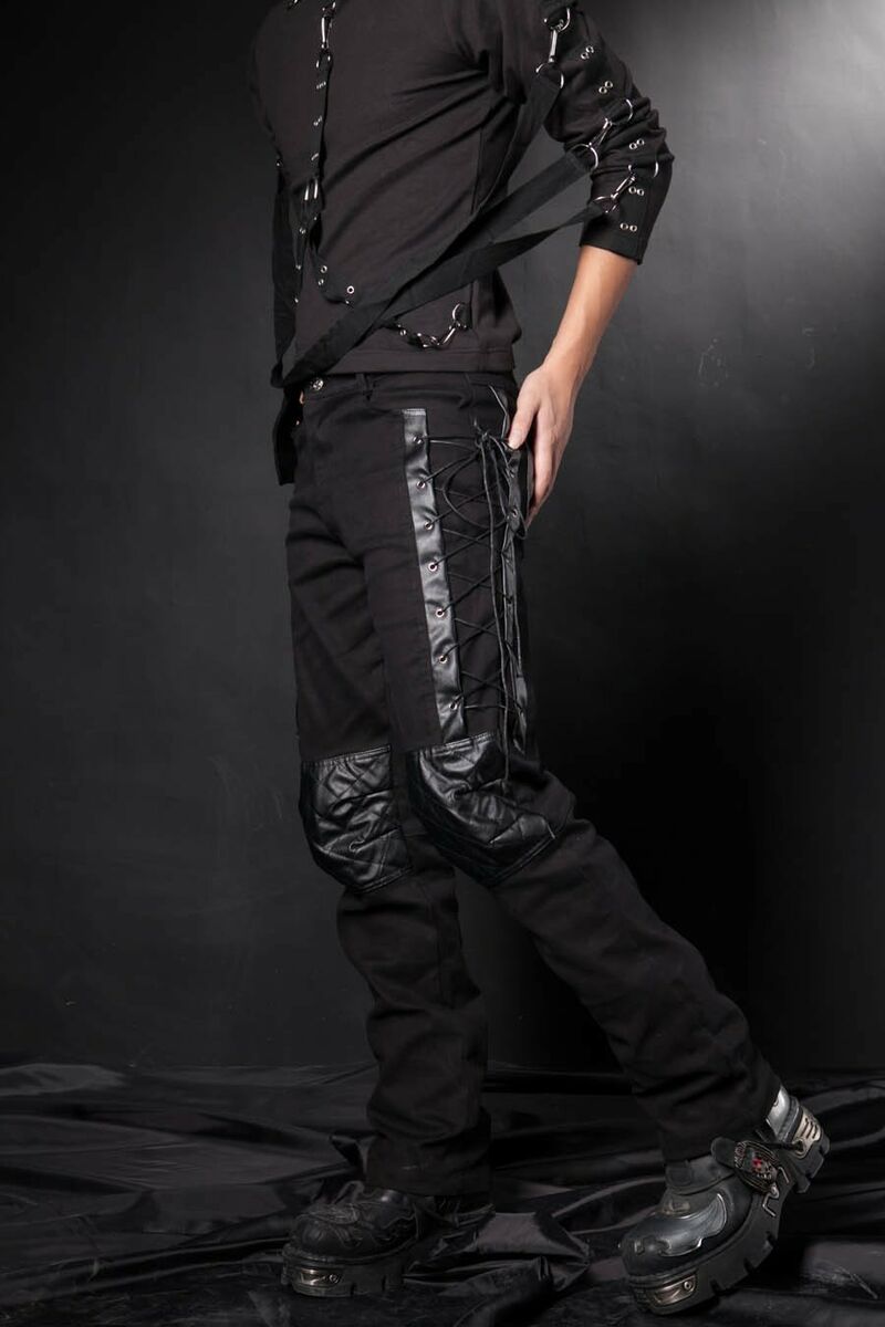 Pantalon Homme Gothique Punk Lace