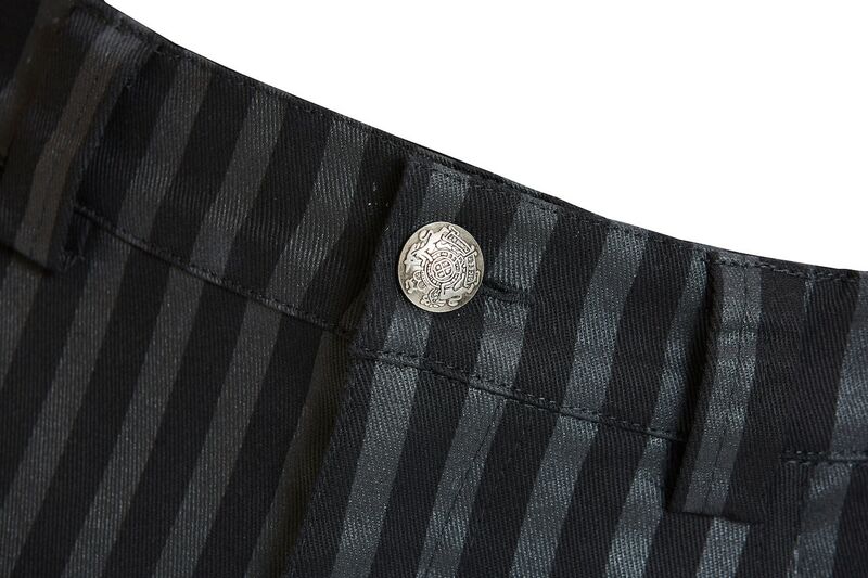 photo n°6 : Pantalon style gothique à rayure noir pour homme