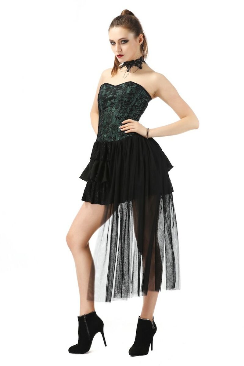 photo n°4 : Robe bustier vert gothique