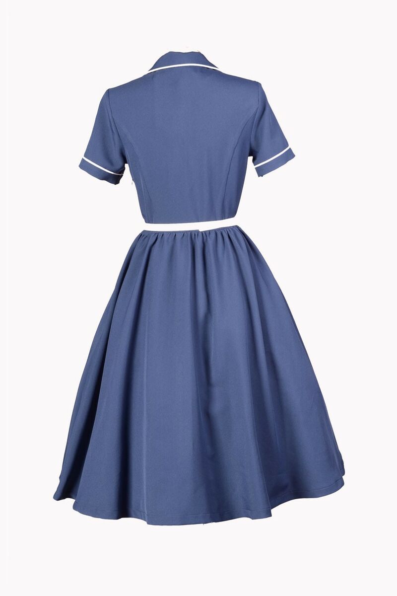 photo n°5 : Robe Crayon Rockabilly 50's Bleu Marine