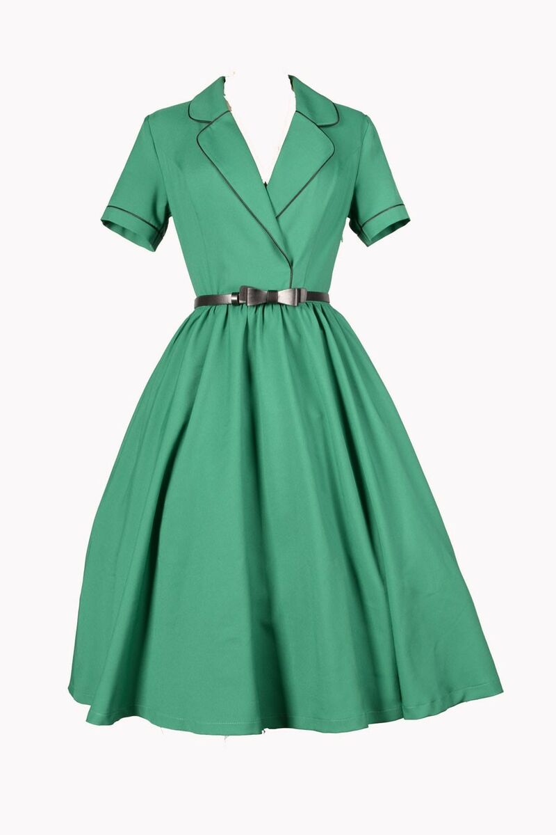 photo n°4 : Robe Crayon Rockabilly 50's Vert