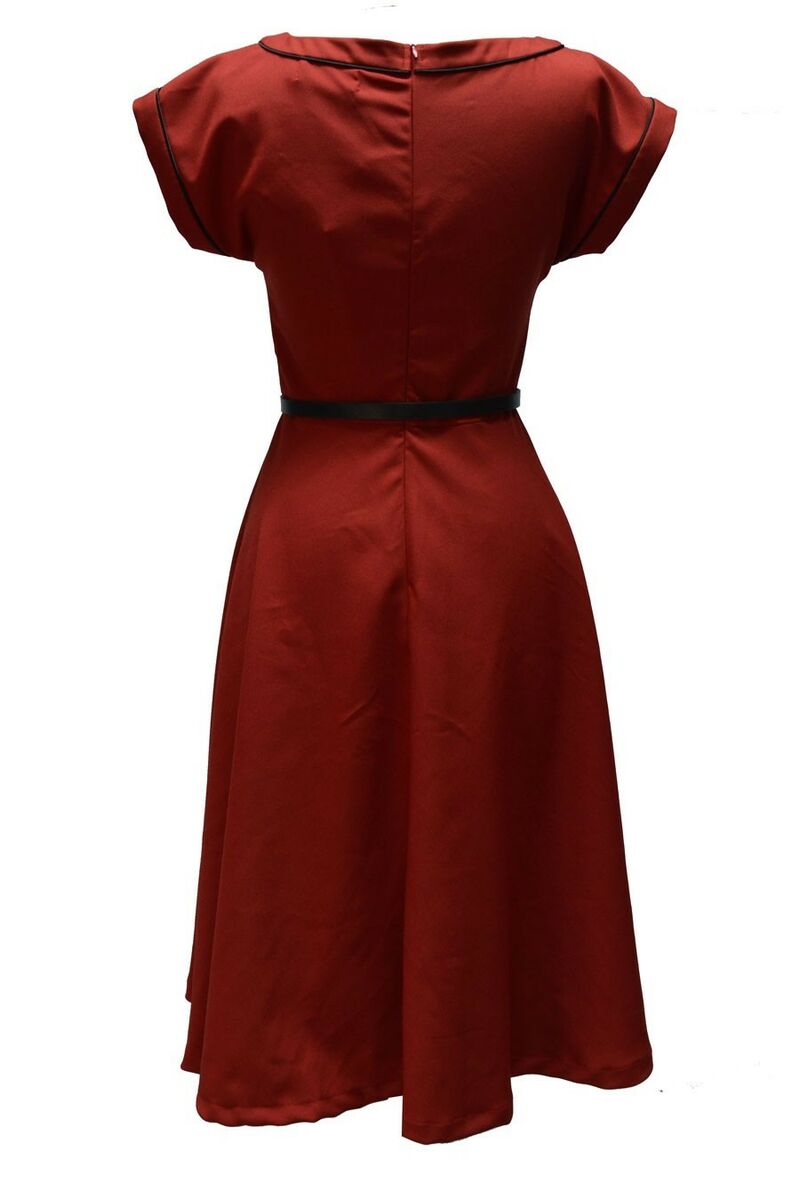 photo n°3 : Robe Glamour manche court rouge