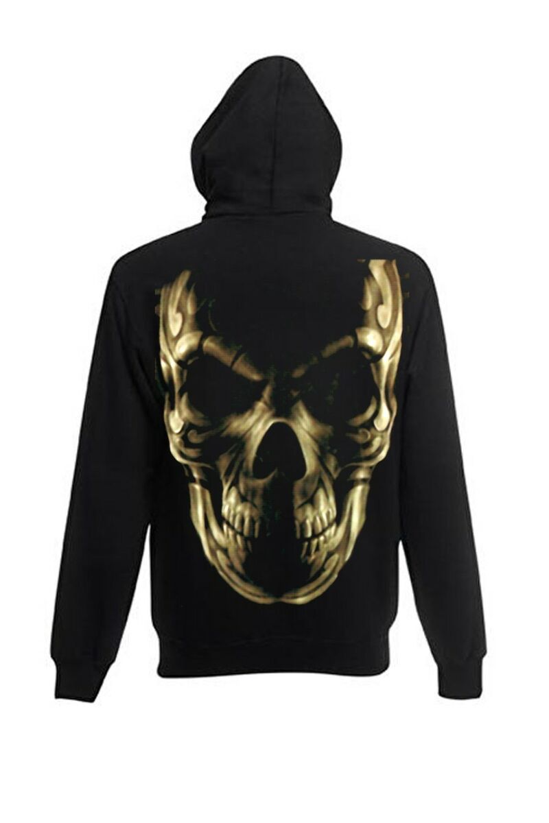 Sweat capuche gothique goth skull