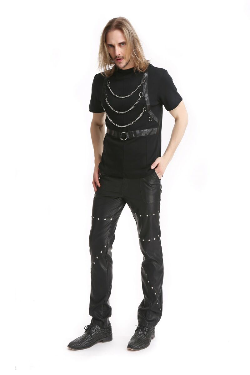 photo n°5 : T-shirt a capuche avec chaines steampunk pour homme