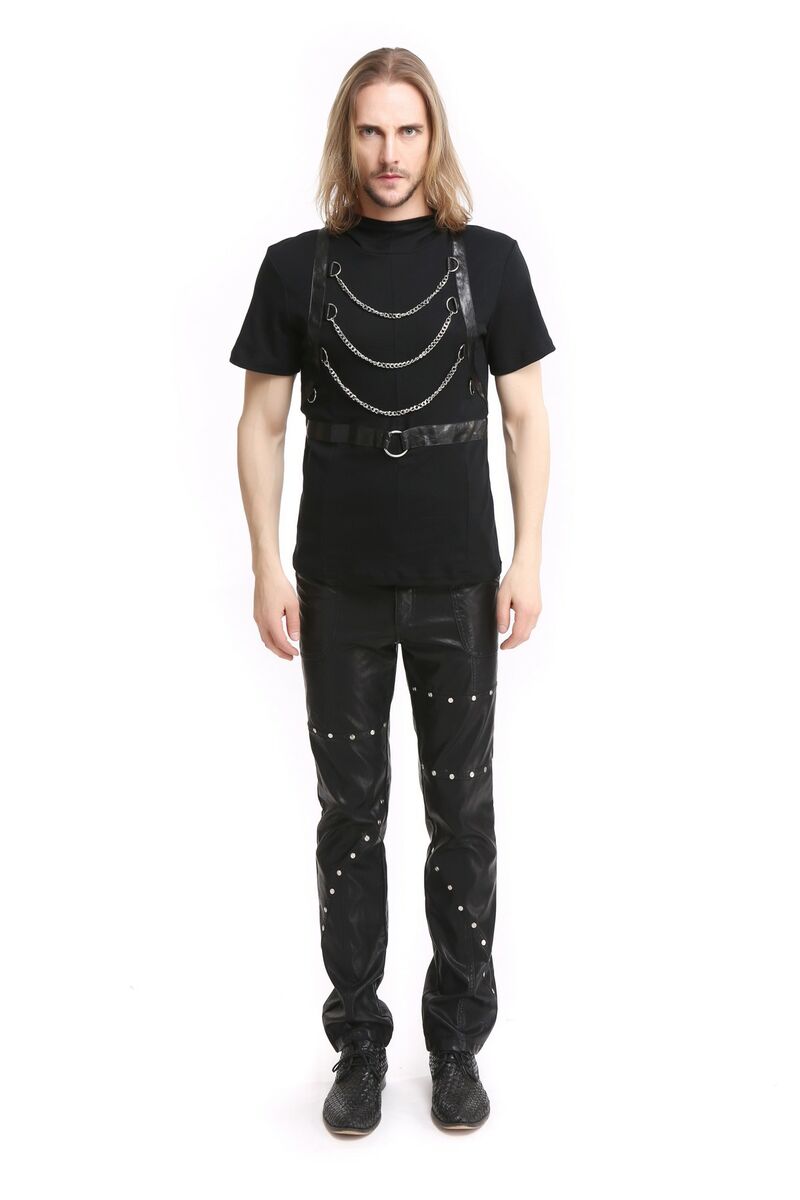 photo n°6 : T-shirt a capuche avec chaines steampunk pour homme