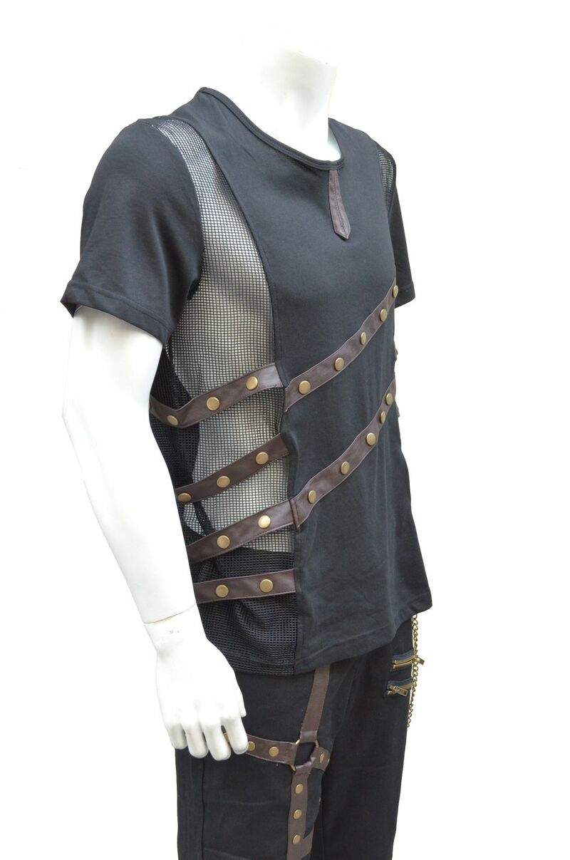 photo n°2 : Tee Shirt Homme steampunk Gothique résille