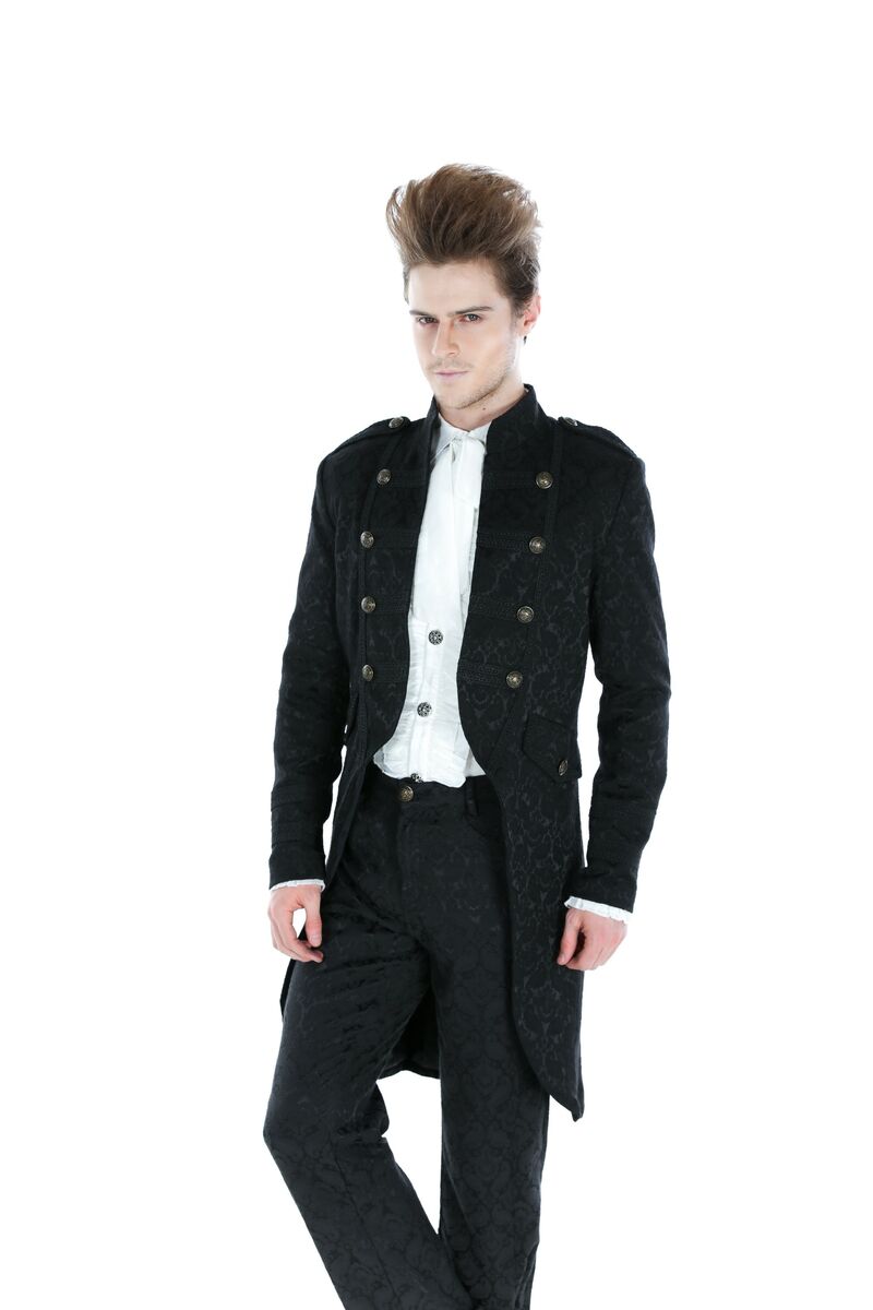 photo n°2 : Veste gothique à brocard mi-long pour homme