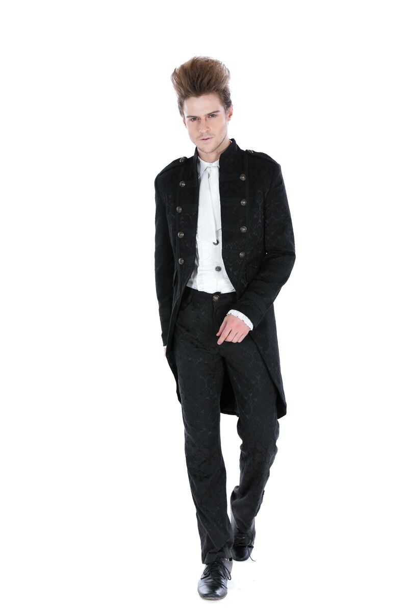 photo n°3 : Veste gothique à brocard mi-long pour homme