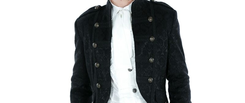 photo n°4 : Veste gothique à brocard mi-long pour homme