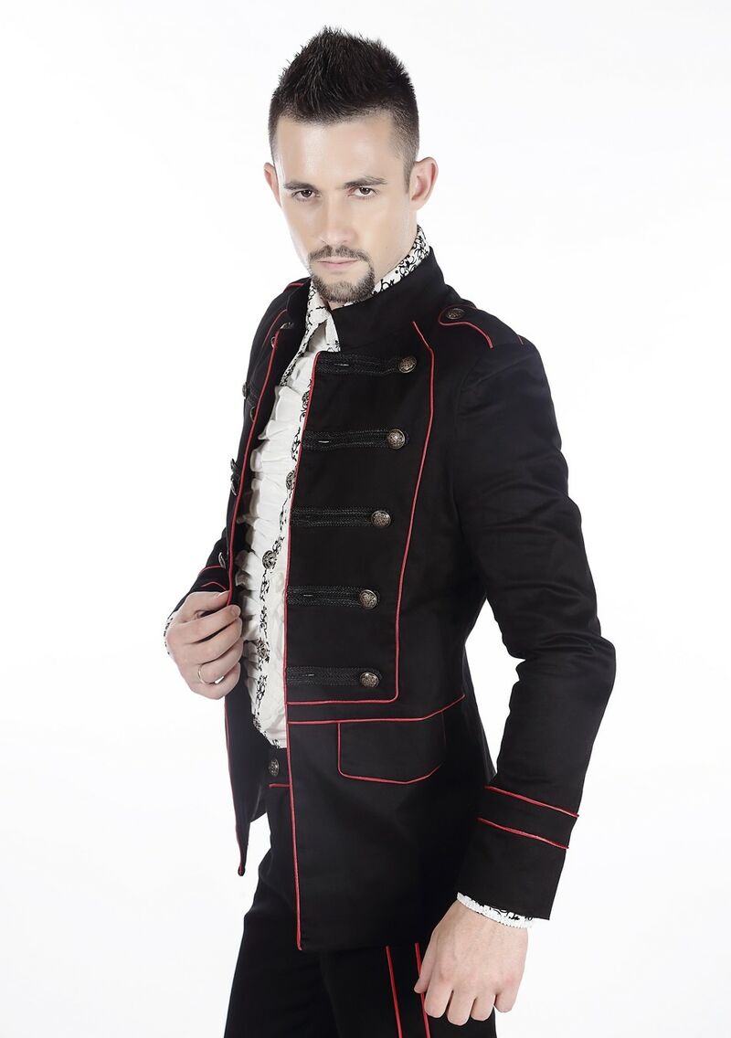 photo n°3 : veste gothique rouge pour homme