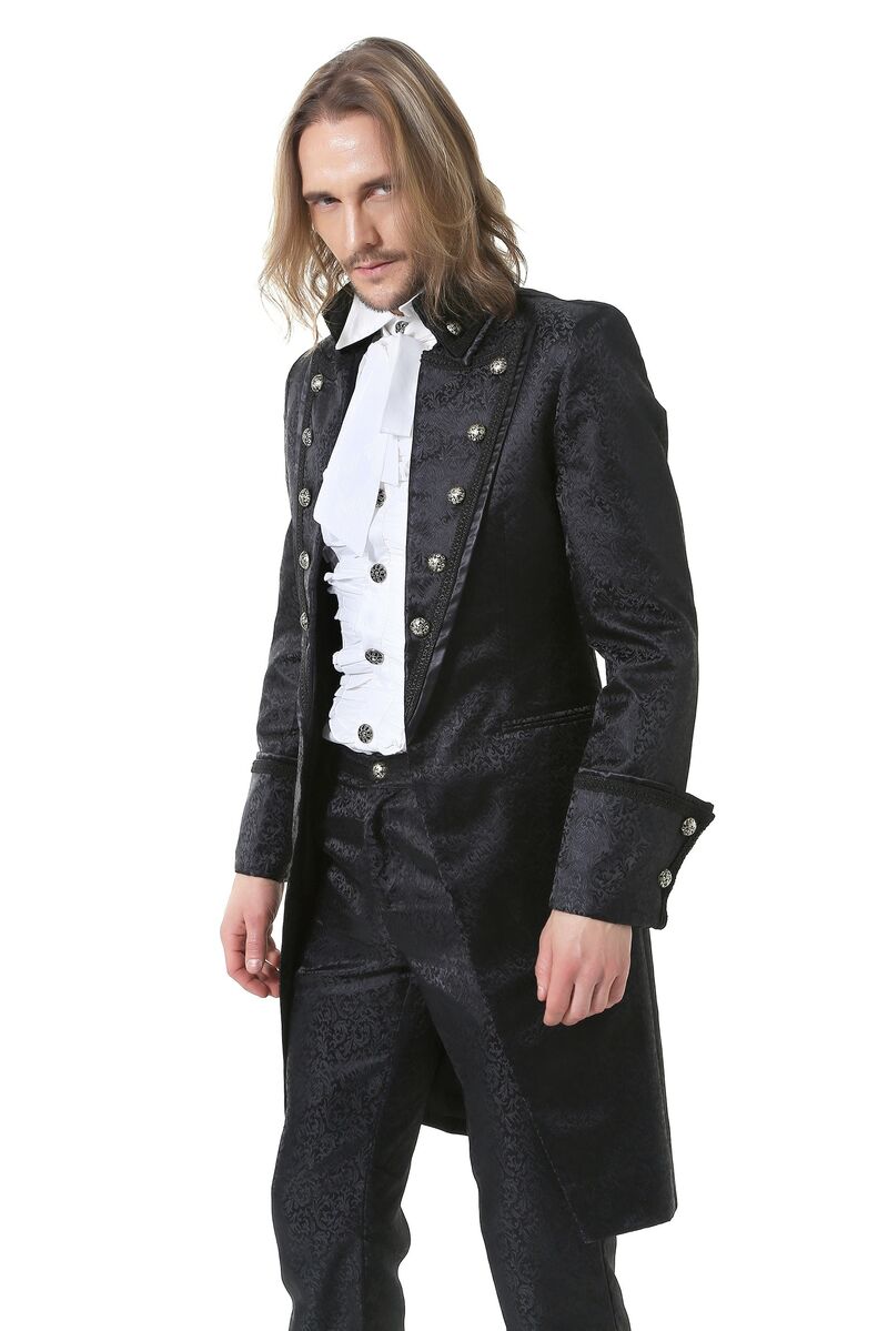 photo n°2 : veste longue noir gothique pour homme